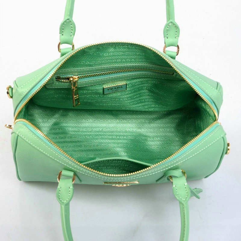 2014 Prada Saffiano Leather 32cm Two Handle Bag BL0823 lightgreen for sale